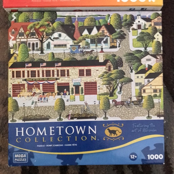 2 THOMAS KINKADE 1000 PIECE PUZZLES BUNDLE HAVE ALL THE PIECES EXCELLENT COND. - Picture 2 of 6